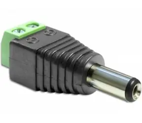 DeLock Adapter DC 2,5 x 5,5 mm Stecker auf Klemmleiste / 2 Pins 