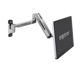 Ergotron LX HD Sitz-Steh-LCD-Arm zur Wandmontage / Flexibler Wandarm für LCD