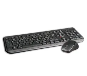C-tech WLKMC-01 + Maus / kabelloses Kombiset mit Maus / CZ/ SK / USB / Schwarz