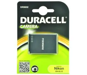 Duracell Akku - DR9932 für Nikon EN-EL12 / Schwarz / 1000 mAh / 3,7 V / Endverkauf