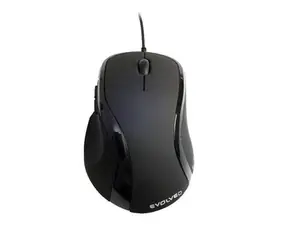 Evolveo Laserwire ML-507B / Maus / Laser / USB / 1600 dpi / 5 Tasten / Schwarz