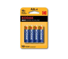 Kodak MAX Alkalibatterie AA (Blister) 4 Stk