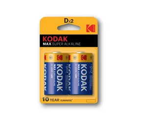 Kodak MAX Alkalibatterie D / 2 Stück / Blister