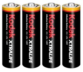 Kodak XTRALIFE AA-Alkalibatterie / 4 Stück / Blister