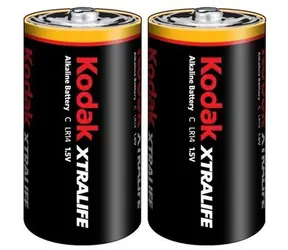Kodak XTRALIFE Alkaline-Batterie C / 2 Stück / Blisterverpackung / Kundendienst