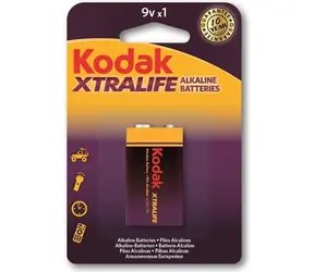 Kodak XTRALIFE Alkalibatterie 9V / 1 Stück / Blister