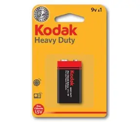 Kodak HEAVY DUTY Zink-Chlorid-Batterien 9 V / 1 Stück / Blister