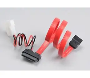 Akasa AK-CB050-40 / Kabelreduzierung von Slimline-SATA auf SATA und MOLEX-Netzteil / 40 cm