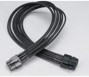 Akasa AK-CBPW09-40BK Flexa V8 / Stromkabelverlängerung / 8-poliger VGA / 40 cm 