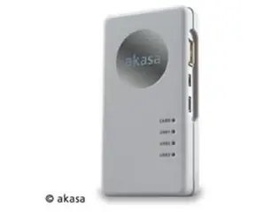Akasa AK-HC-01WHEU / externer Kartenleser Allv1 / USB-Hub / USB2.0 / weiß