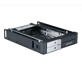 Akasa AK-IEN-03 2-Bay 2,5" Wechselrahmen / Mobilbox für 2x 2,5" Laufwerke