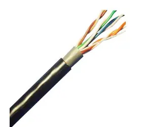 Lynx LX-SLD-UTP5E-OUTDJ-BK UTP-Kabel Cat5E / Outdoor PE+PE / Doppelmantel / 305 m / schwarz