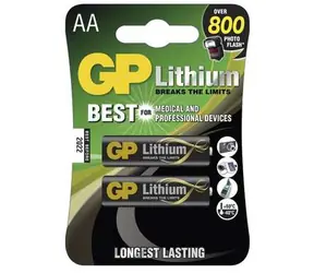 GP Lithiumbatterie AA FR06 / 2 Stk