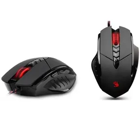 A4Tech BLOODY V7 Core2 mit Metallbeinen / Gaming-Maus / 3200 DPI / HoleLess / 160 KB Speicher / Schwarz
