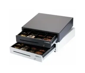 Metapace K-1 Geldschublade aus poliertem Edelstahl / 24V / RJ12 / für Drucker