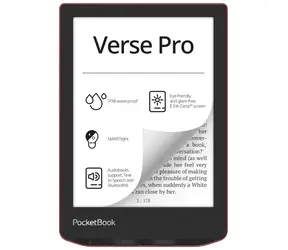 PocketBook 634 Verse Pro rot / 6" / 1448x1072 / 16GB / E-Ink / 1500mAh / USB-C / WLAN / Bluetooth