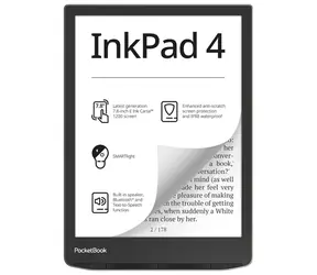 PocketBook 743G InkPad 4 silber / 7,8" / 1872x1404 / 32GB / E-Ink / 2000mAh / USB-C / Wi-Fi / Bluetooth