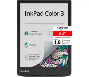PocketBook InkPad Color 3 blau / 7,8" / 1872x1404 T / 32GB / E-Ink / 2900mAh / USB-C / WLAN