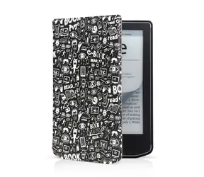Connect IT Doodle Hülle für PocketBook 629/634/619, schwarz / 360° drehbare Schutzhülle