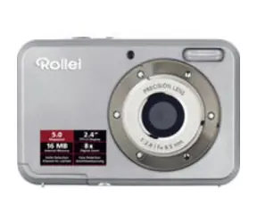 Rollei Compactline 52 / 5 MP / 2,4"-LCD / HD-Video / 8-fach Zoom / SD bis zu 8 GB / Silber