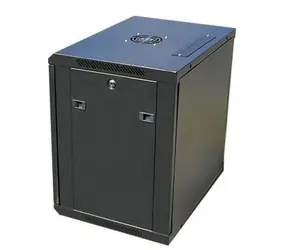 DATACOM 19" Wandschrank 12HE/450mm / schwarz / Glastür