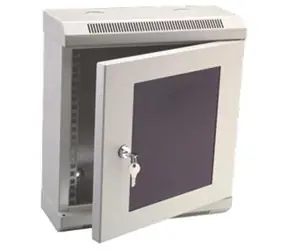 DATACOM 10" einteiliges Rack 12U 140 grau / Glastür