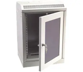 DATACOM 10" einteiliges Rack 12U 280 grau / Glastür