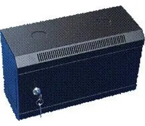 DATACOM 10" einteiliges Rack 4U 140 (Metalltür) schwarz