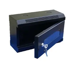 DATACOM 10" Rack einteilig 4HE 140 (Glastür) schwarz