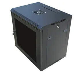 DATACOM 19" Schrank 6HE 450 mm (Glas) / schwarz