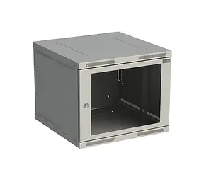 Solarix SENSA-9U-66-11-G Wandschrank 9U 600mm / Glastür / RAL 7035