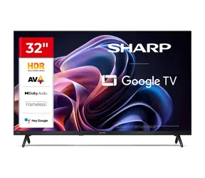 32" Sharp 32HF2265E schwarz / 1366 x 768 / LED / HDMI / USB / WLAN / DVB-T, T2, C, S und S2 / 16-Watt-Lautsprecher