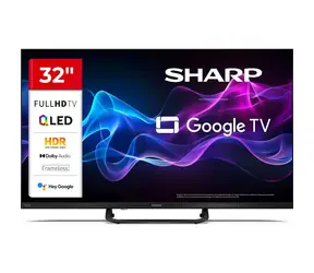 32" Sharp 32HF3865E schwarz / 1920 x 1080 / QLED / HDMI / USB / WLAN / DVB-T, T2, C, S und S2 / 16-Watt-Lautsprecher