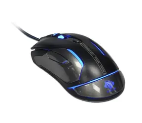 E-BLUE Auroza Gaming FPS schwarz / Gaming-Lasermaus / 6 Tasten / 1 Rad / kabelgebunden (USB) / 8200DPI / RGB-Hintergrundbeleuchtung
