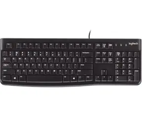 Logitech K120 / Tastatur / USB / Pannordisch / schwarz