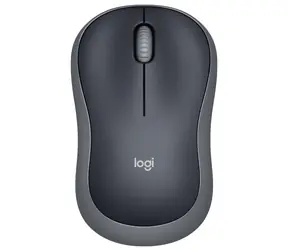 Logitech Wireless Mouse M185 / optisch / 3 Tasten / grau-schwarz