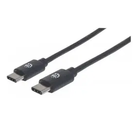 Manhattan Kabel Hi-Speed USB-C Stecker > USB-C Stecker 2m / schwarz