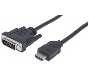 Manhattan Kabel für HDMI-DVI-D-Monitore 1,8 m / Dual-Link