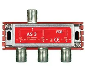 FTE -Splitter AS 3, Bereich 5-2400 MHz, F-Stecker