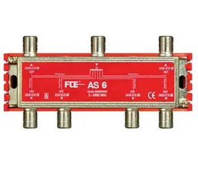 FTE -Splitter AS 6, Bereich 5-2400 MHz, F-Stecker