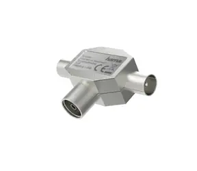 HAMA Antennen-Hub für TV-/Koax-Buchse und 2 Koax-Stecker