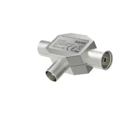 HAMA Antennensplitter für Radio/Koax-Gabel - 2 Koax-Buchsen