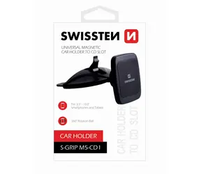 Swissten S-GRIP M5-CD1 / Magnetische Autohalterung für ein Tablet zur Montage im CD-Player-Schacht