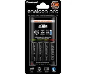 Panasonic BQ-CC55 SMART & Quick Ladegerät + Eneloop Pro AA 2500mAh 4 Stk