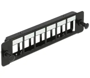 DeLock Keystone Montageplatte 6- Port
