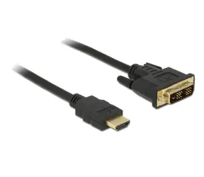 DeLock DVI-Kabel - DVI-D 18+1 Stecker > HDMI A Stecker / 2 m 
