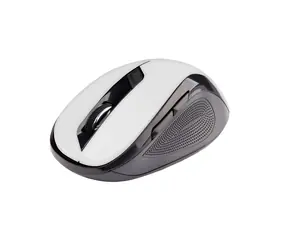 C-tech WLM-02 schwarz-weiß / Kabellose Maus / 1600DPI / 6 Tasten / USB-Nano-Empfänger