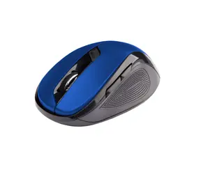 C-tech WLM-02 schwarz-blau / Kabellose Maus / 1600DPI / 6 Tasten / USB-Nano-Empfänger