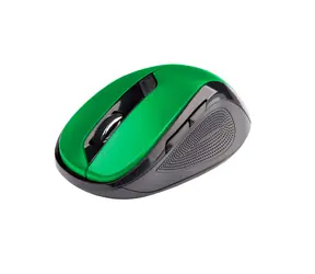 C-tech WLM-02 schwarz-grün / Kabellose Maus / 1600DPI / 6 Tasten / USB-Nano-Empfänger