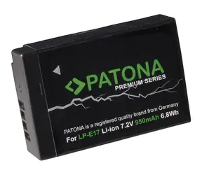 Patona Akku für Foto Canon LP-E17 950mAh / Li- ION Premium